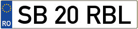 Trailer License Plate